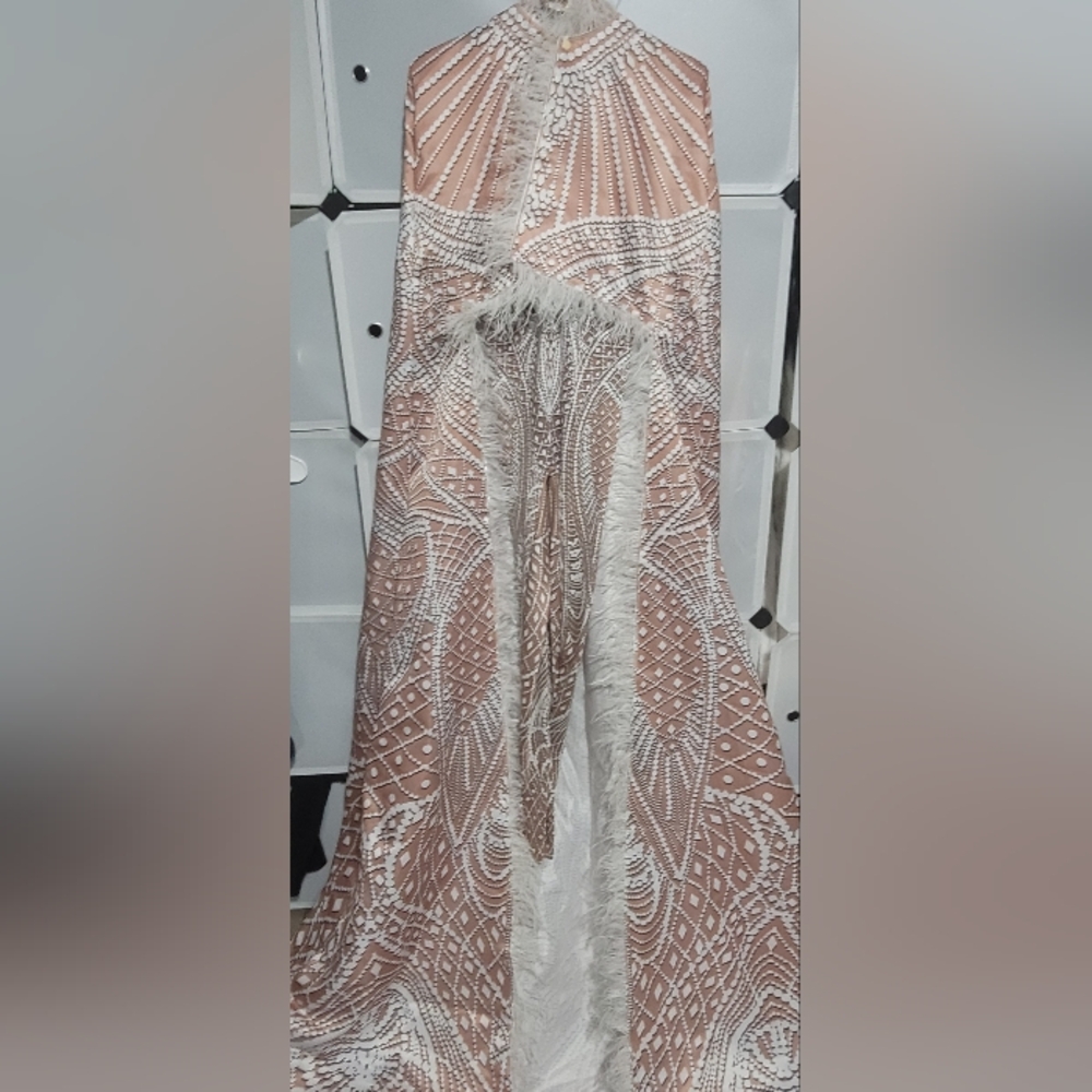 Amekana bodysuit with cape